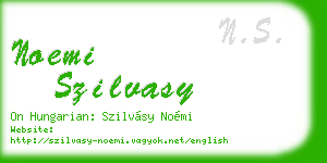 noemi szilvasy business card