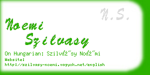 noemi szilvasy business card